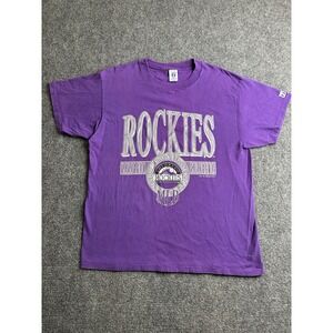 Mens 1993 Colorado Rockies Graphic T-Shirt‎ Logo 7, Size XL
